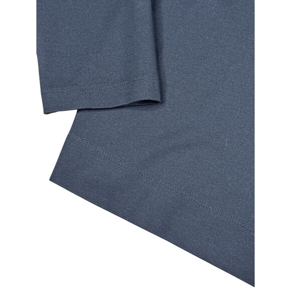 Bryn Walker Black Ponte Knit Back Button Boat Neck Tunic Top XXS Quiet Luxury - Picture 3 of 10